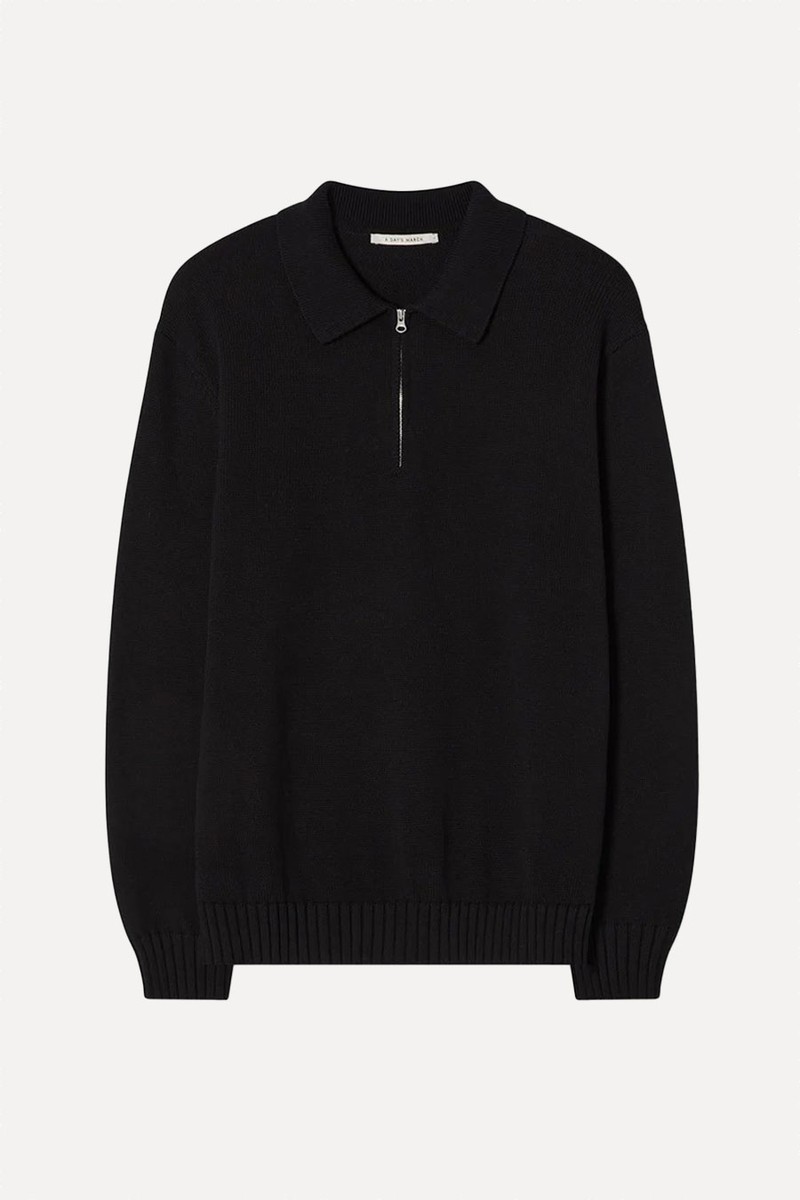 Elion Half-Zip Cotton Polo Sweater from A Day's March