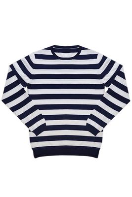 Soft Cotton Wide Striped Sweater from Anderson & Sheppard