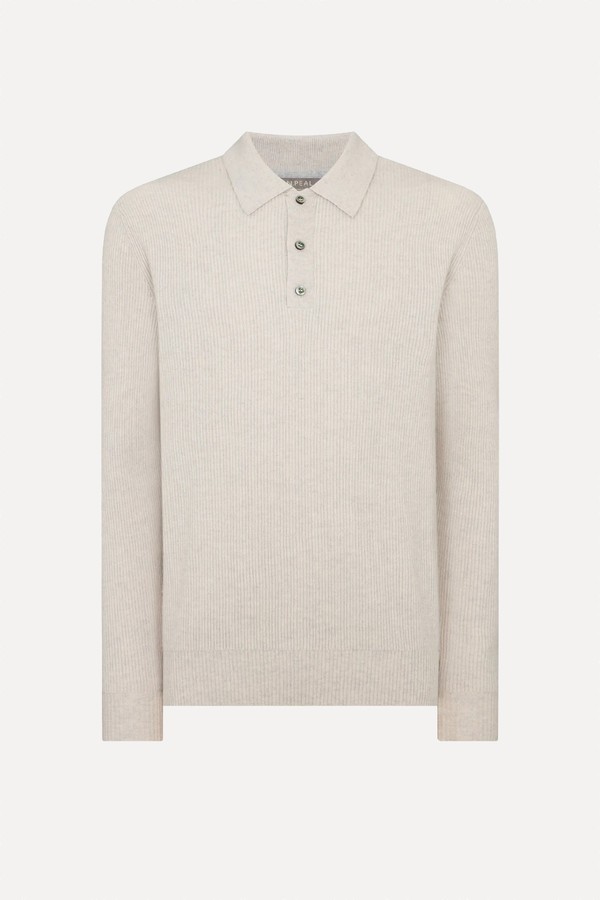Cashmere Polo Top from N.Peal