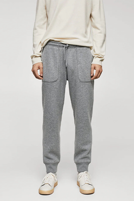 Wool-Blend Jogger Trousers from Mango