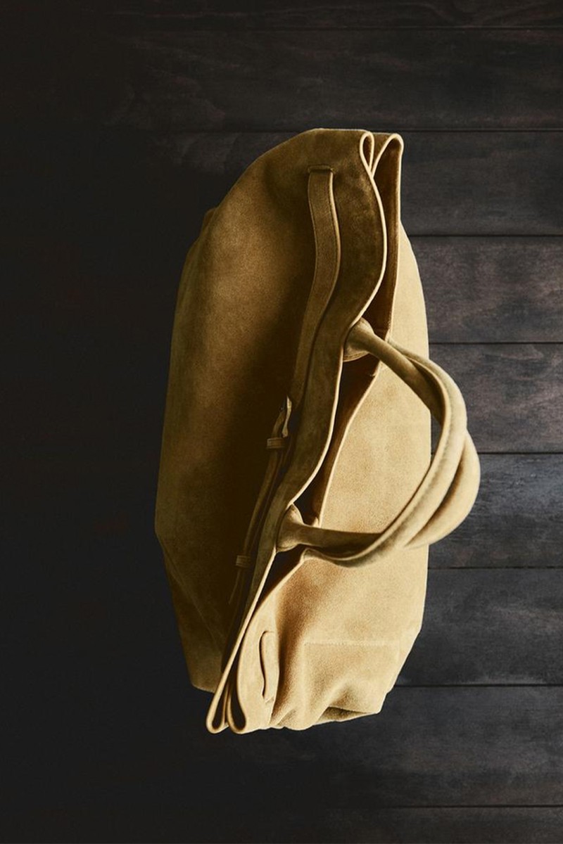 Leather Handbag With Belt Detail