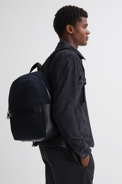 Drew Neoprene Zipped Backpack from Reiss