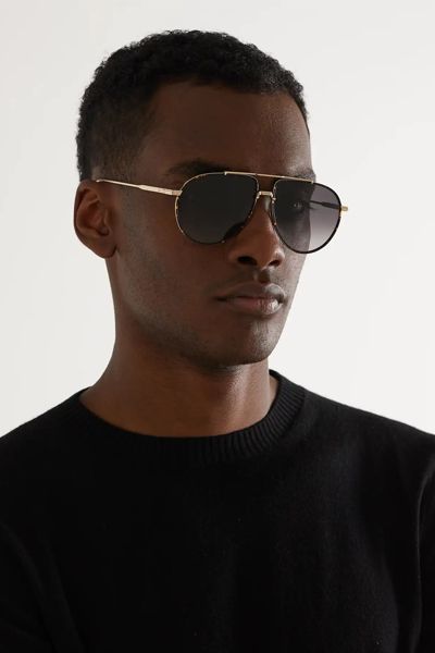 Aviator-Style Tortoiseshell Acetate & Gold-Tone Sunglasses from DIOR EYEWEAR