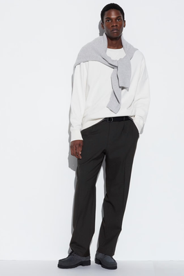 Pleated Wide Leg Trousers from Uniqlo