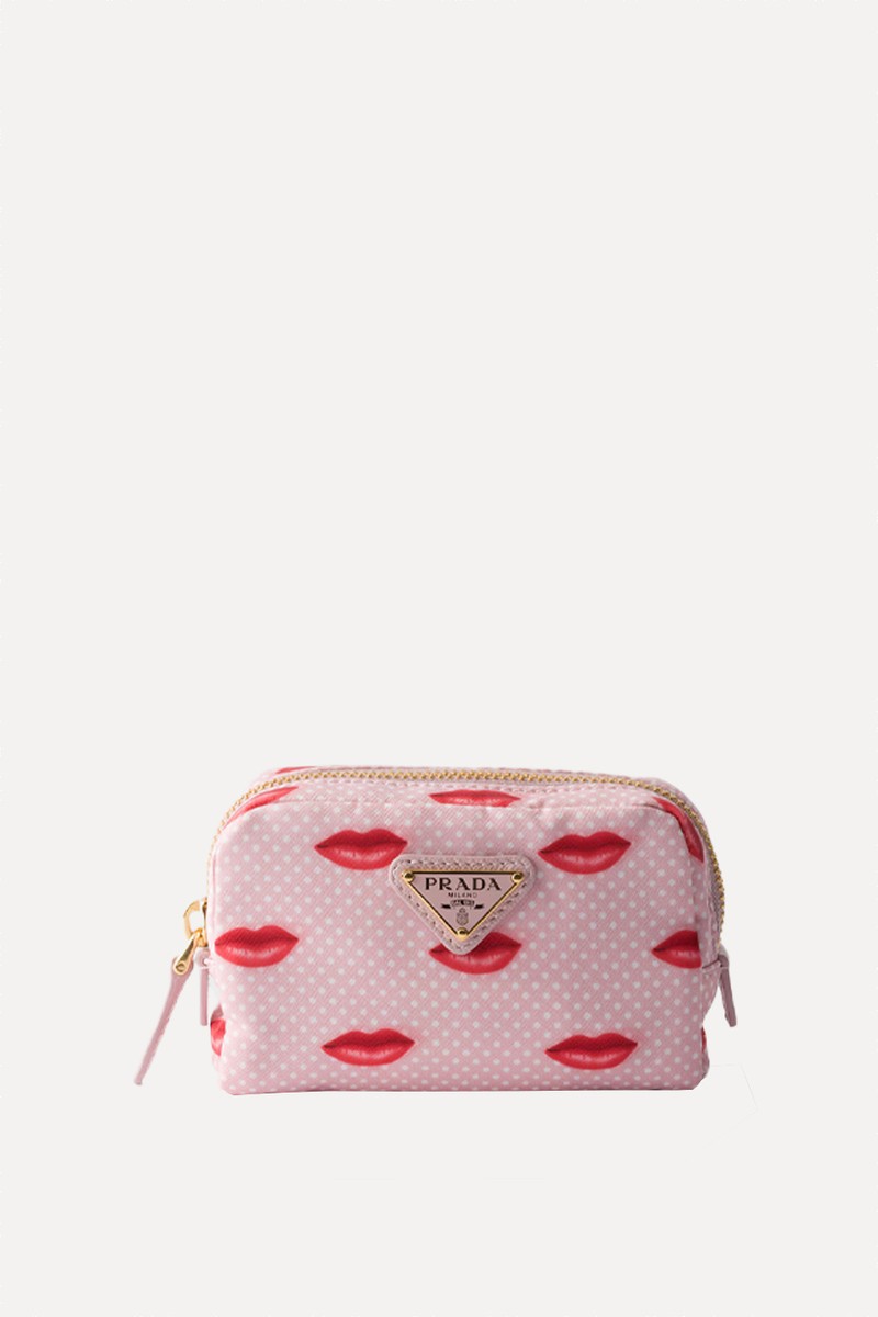 Printed Re-Nylon Pouch from Prada