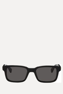 Black Rectangular Sunglasses from Bottega Veneta 