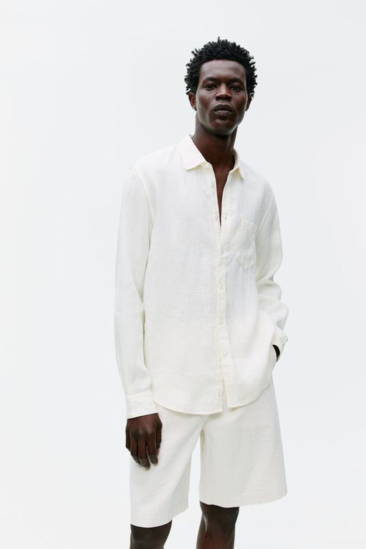 Regular-Fit Linen Shirt  from ARKET 