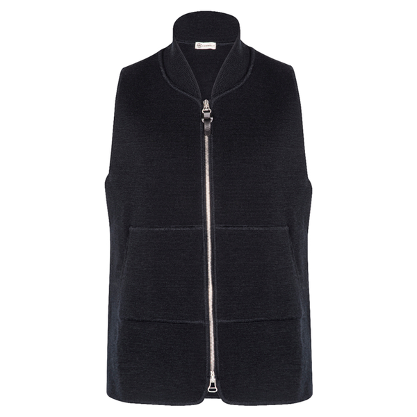 Navy Wool Drop-Back Car Vest from Connolly