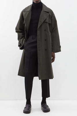 Oversized Cotton-Blend Trench Coat from Raey