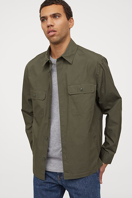 Relaxed Fit Shirt Jacket