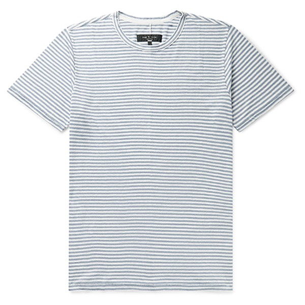 Classic Air Striped Linen Blend T-Shirt from Rag & Bone