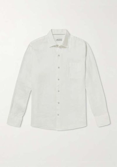 Garment-Dyed Linen Shirt