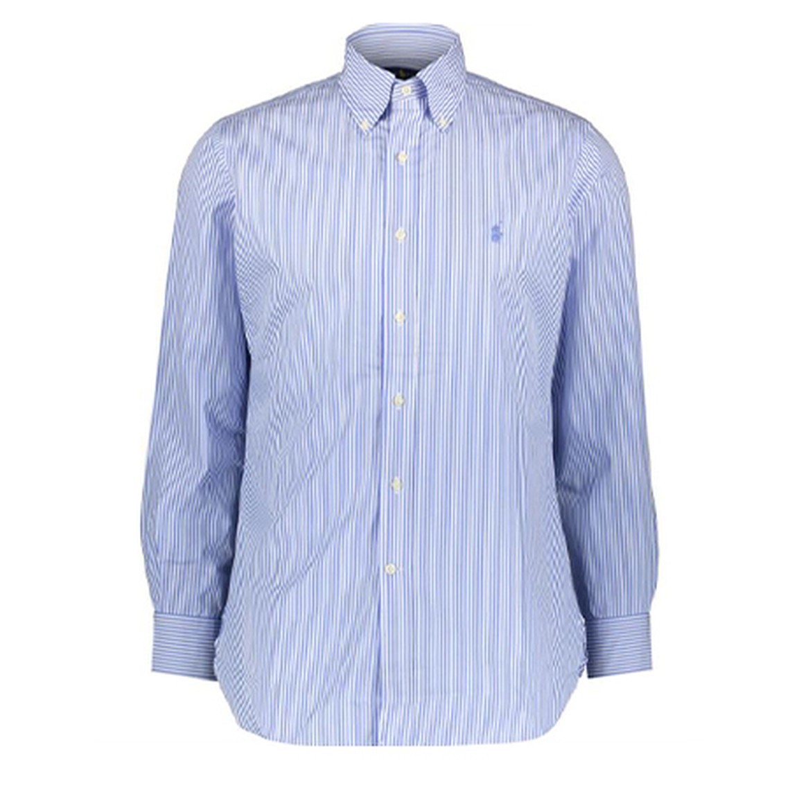 Blue & White Stripe Logo Shirt