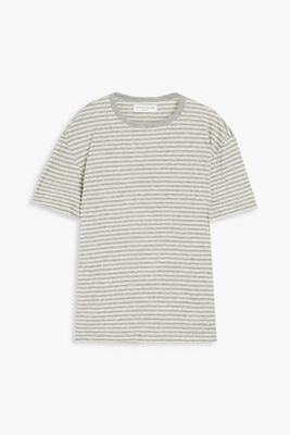 Mélange Striped Cotton-Jersey T-Shirt
