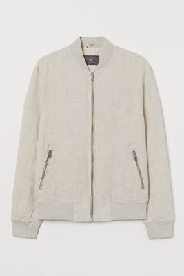 Linen Bomber Jacket from H&M