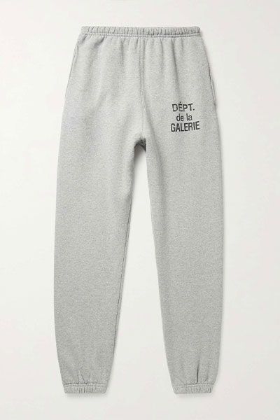 Tapered Logo-Print Cotton-Jersey Sweatpants from Gallery Dept.