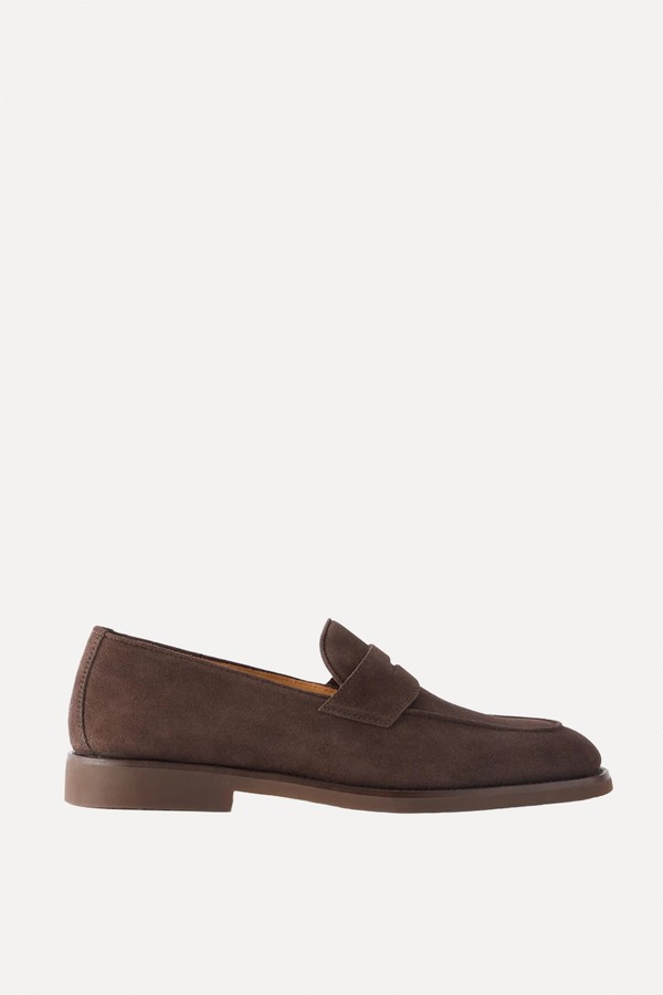 Flex Suede Penny Loafers from BRUNELLO CUCINELLI