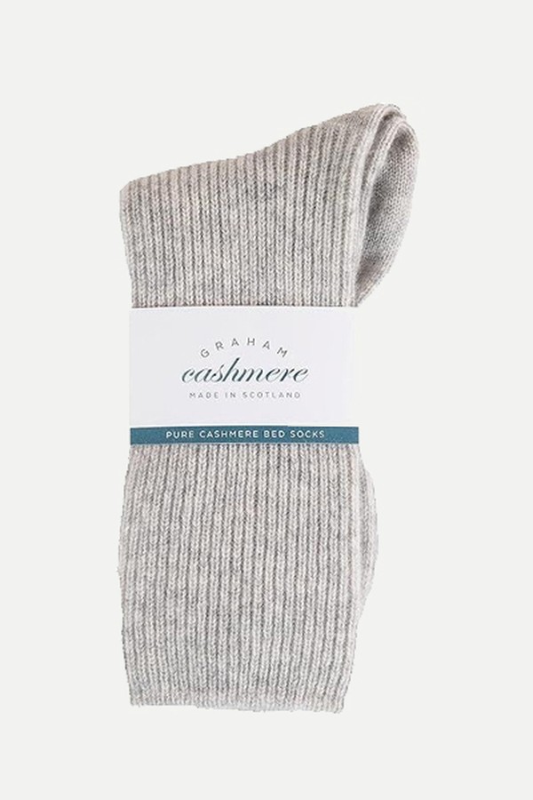 Pure Cashmere Bed Socks from Graham Cashmere