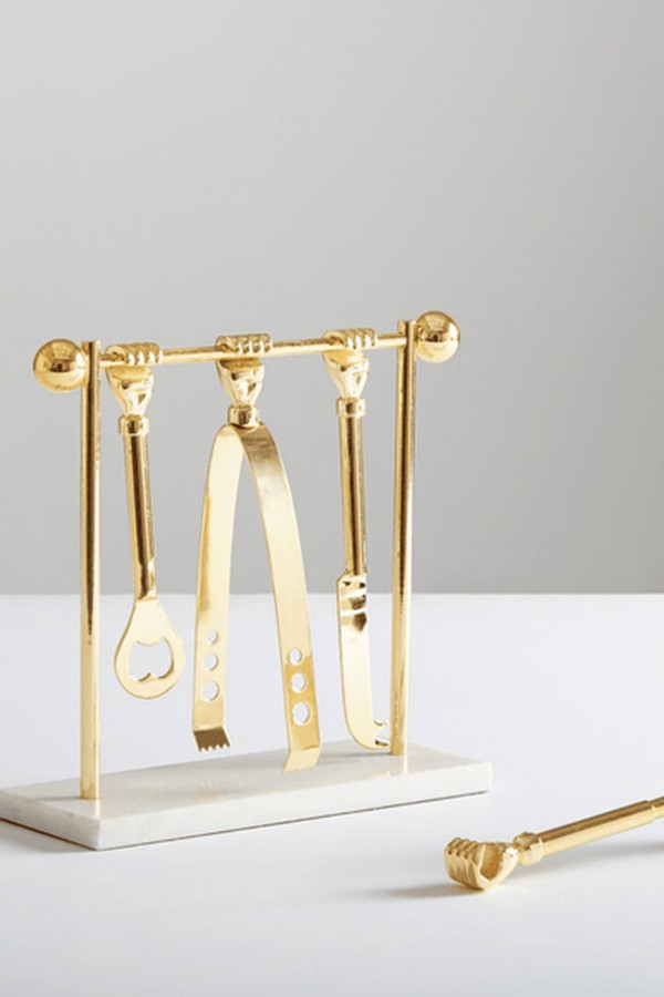 Barbell Barware Set from Jonathan Adler