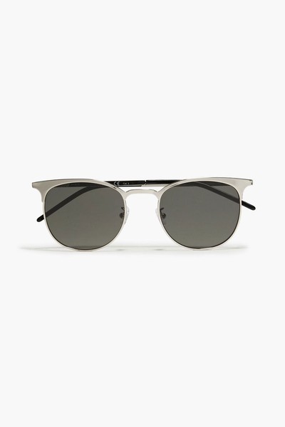 D Frame Silver Tone Sunglasses from Saint Laurent