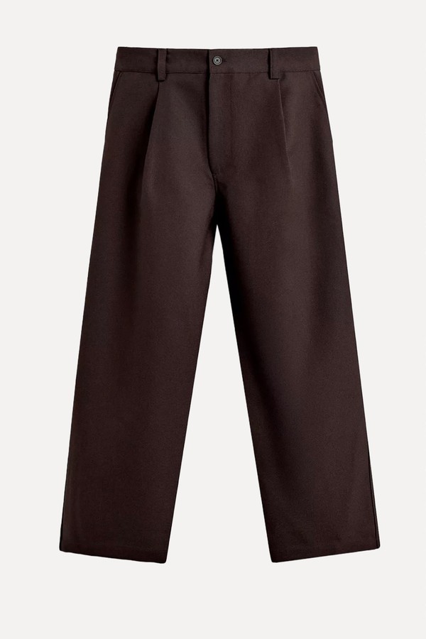Balloon Fit Pleated Trousers from Zara