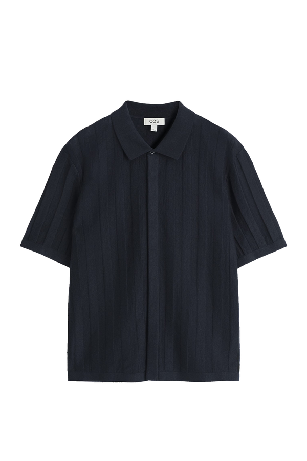 Striped Knitted Linen Shirt from COS