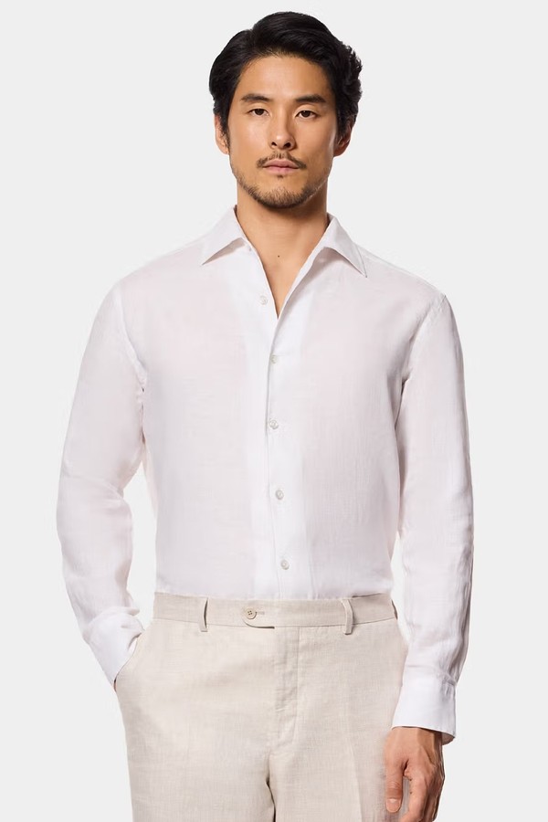 Slim Fit Linen Shirt