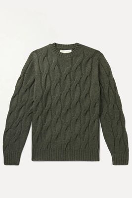 Cable-Knit Cashmere Sweater from Purdey