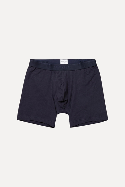 Long Cut Stretch Cotton Trunks from Sunspel