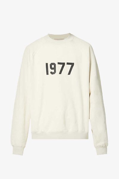 1977-Print Oversized Cotton-Blend Sweatshirt from FOG X ESSENTIALS