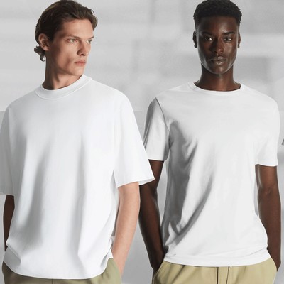 Relaxed-Fit Mock-Neck T-Shirt, £29 | Regular Fit T-Shirt, £17