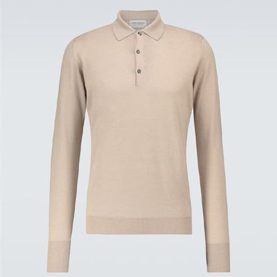 Cotswold Long Sleeved Polo Shirt from John Smedley