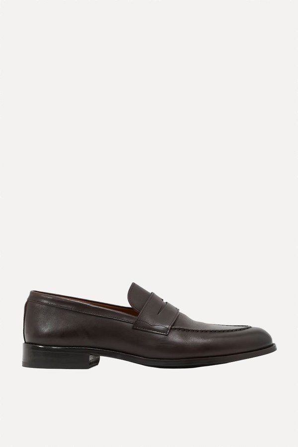 Peter Leather Saddle Loafers from Reiss