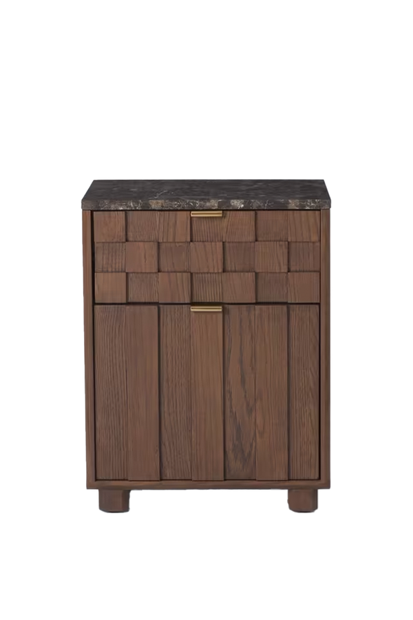 Check & Stripe Bedside Table from John Lewis