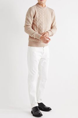 Blenheim Cable Knit Wool Sweater from Oliver Spencer