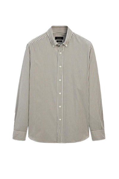 100% Cotton Striped Shirt from Massimo Dutti