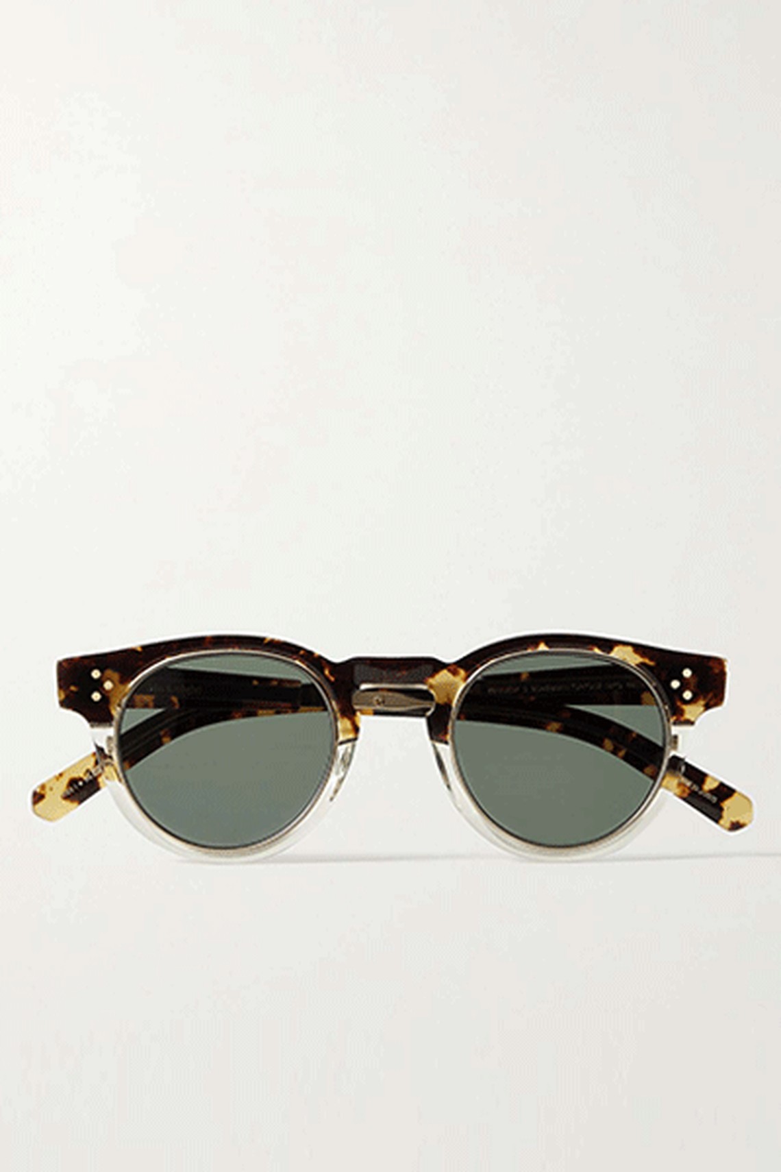 Kennedy Round-Frame Tortoiseshell Acetate And Titanium Sunglasses from Mr Leight