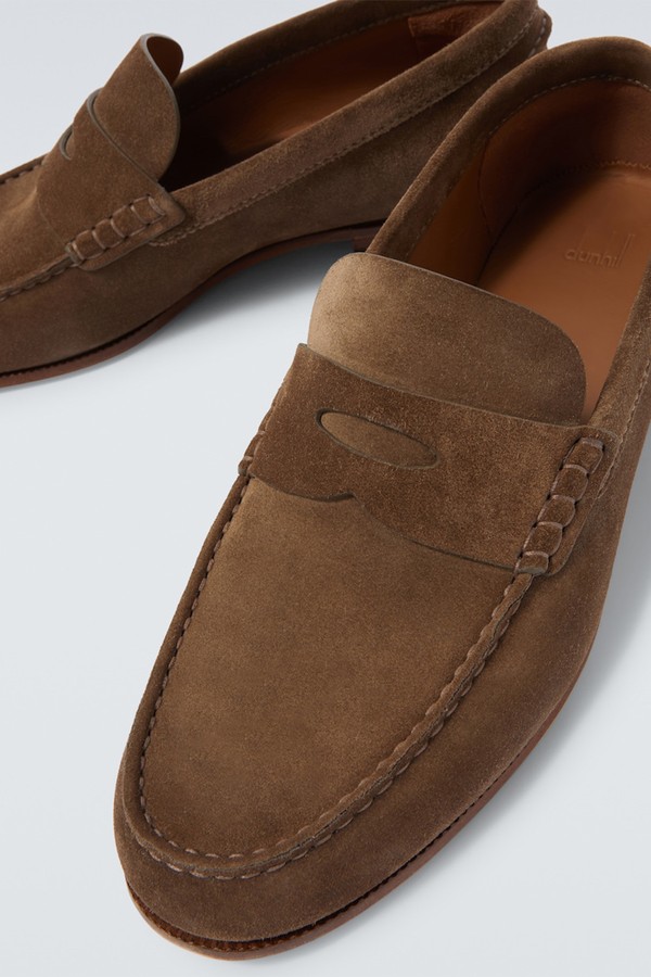 Heddon Flex Suede Penny Loafers from Dunhill