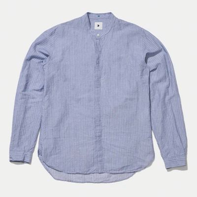 Zen Shirt in Seersucker Cotton and Linen from Delikatessen