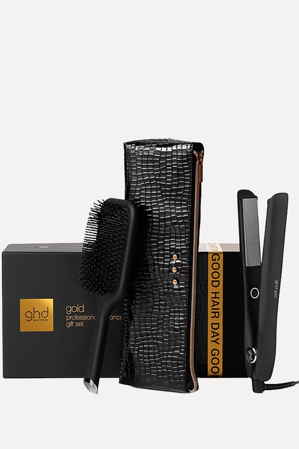 Gold Styler Gift Set With Detangling Comb & Bag from GHD