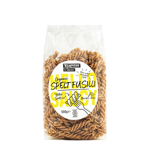 Organic Spelt Fusilli Pasta from Realfoods
