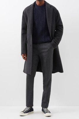 Cable-Knit Donegal Wool Sweater from Sunspel