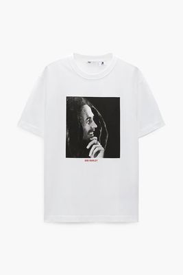 Bob Marley © Zion Rootswear Print T-Shirt from Zara