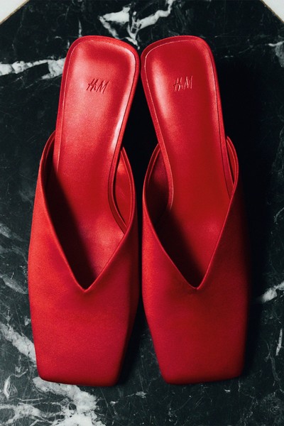 Heeled Satin Mules  from H&M 