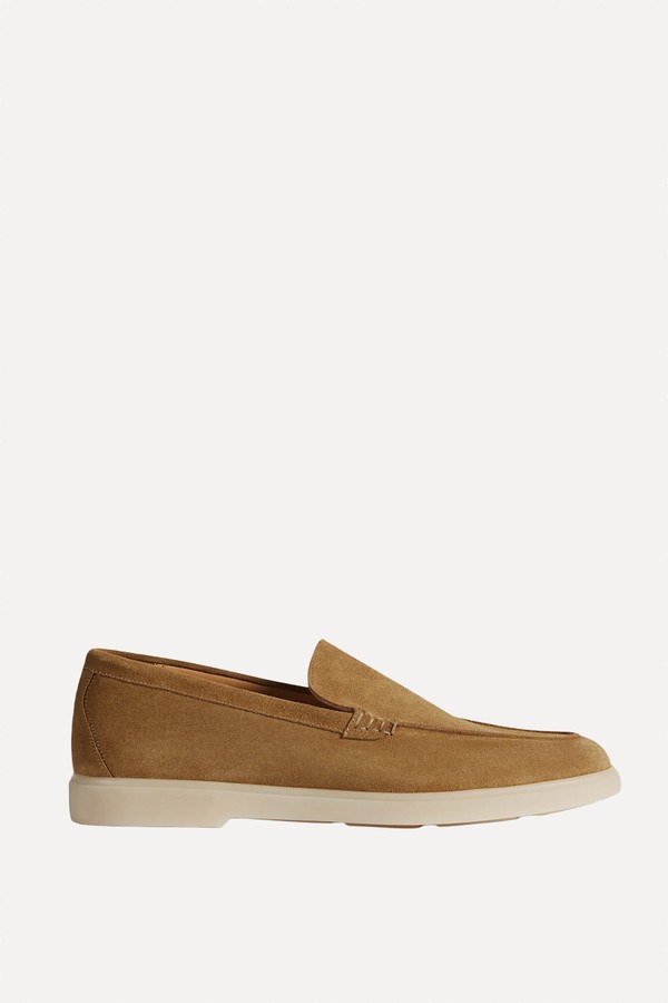 Milano Ferèe Suede Calf Leather Loafers from Velasca