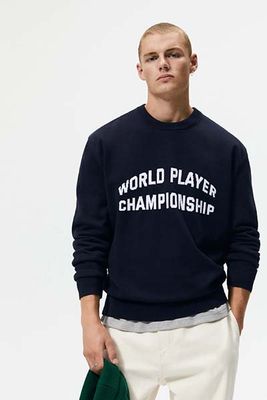 Intarsia Sweater With Slogan