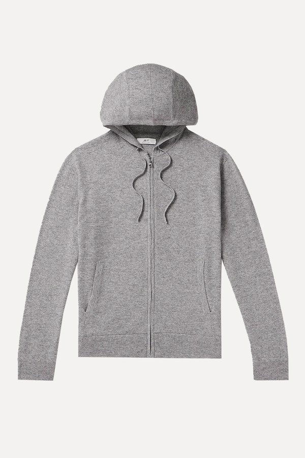 Wool & Cashmere-Blend Zip-Up Hoodie  from Mr P.