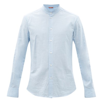 Naci Stand-Collar Cotton-Oxford Shirt from Barena Venezia