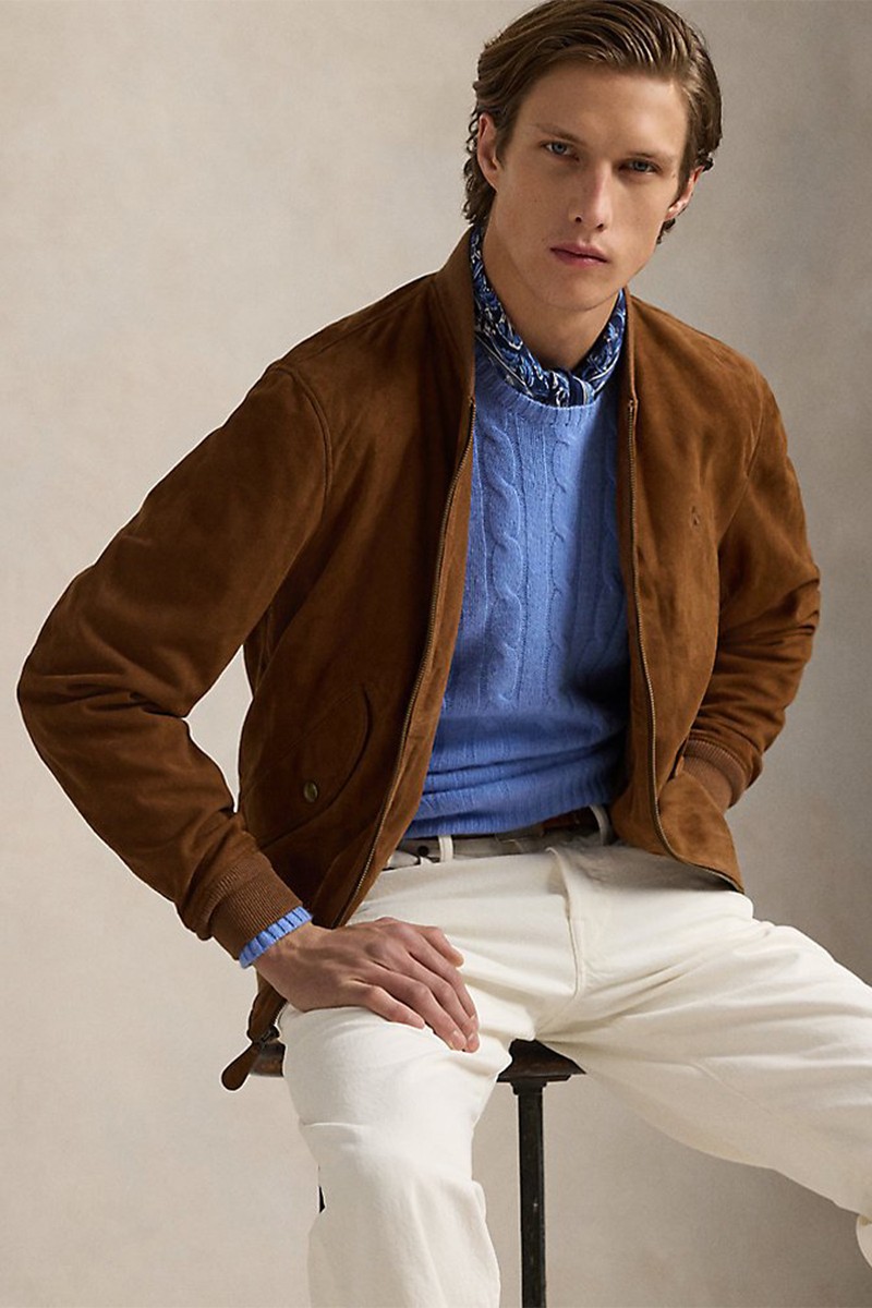 Suede Bomber Jacket from Ralph Lauren