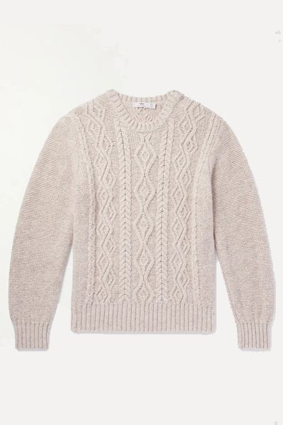 Aran Cable-Knit Cashmere Sweater from Inis Meáin